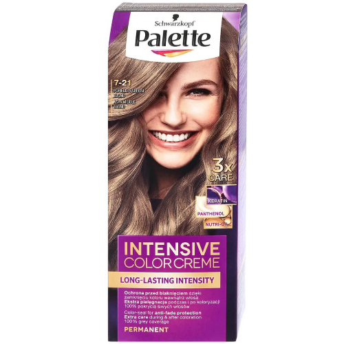 Боя за Коса PALETTE Intensive Color Creme 7-21 Пепеляв Средно Рус 110мл 1