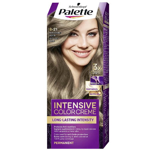 Боя за Коса PALETTE Intensive Color Creme 8-21 Пепеляв Светло Рус 110мл 1