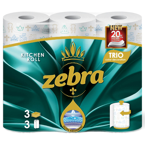 Кухненска Ролка ZEBRA 3-ка 1