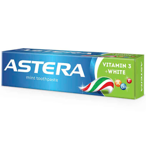 Паста за Зъби ASTERA Vitamin 3 + White 100мл 1
