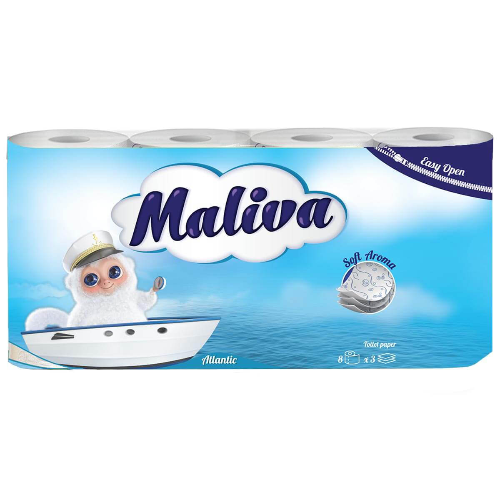 Тоалетна Хартия MALIVA Atlantic 8бр 1