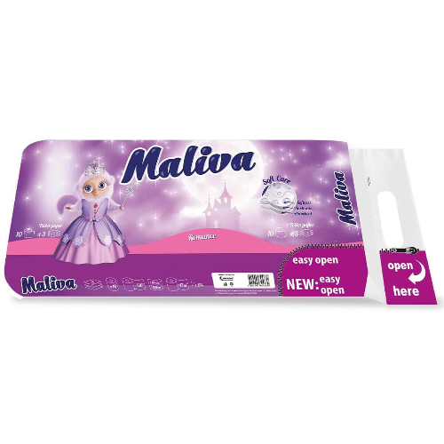Тоалетна Хартия MALIVA Romance 10бр 1