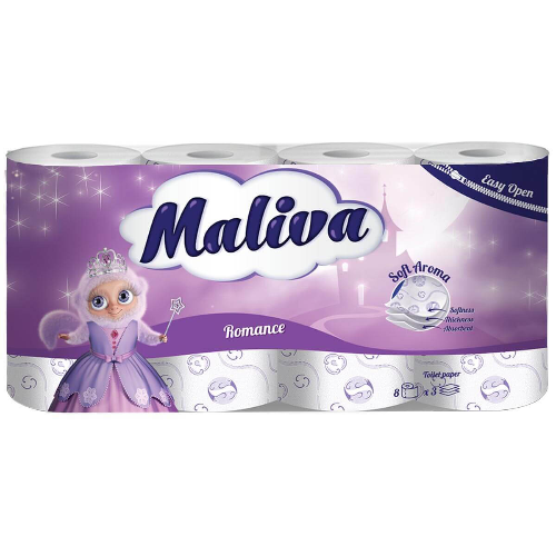 Тоалетна Хартия MALIVA Romance 8бр 1