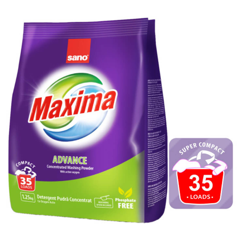 Прах за Пране SANO Advance 35 пранета 1,25кг 1