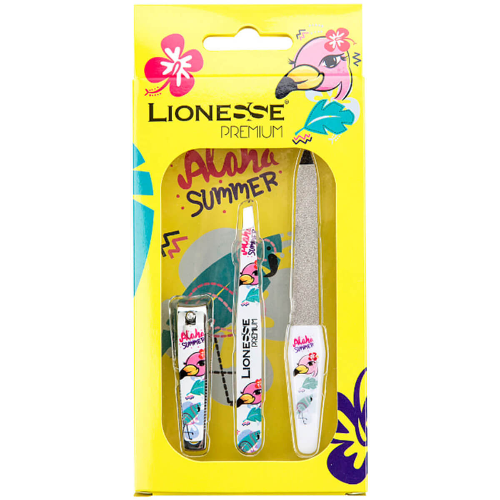 Сет LIONESSE Пила/Пинсета/Нокторезачка Фламинго 1