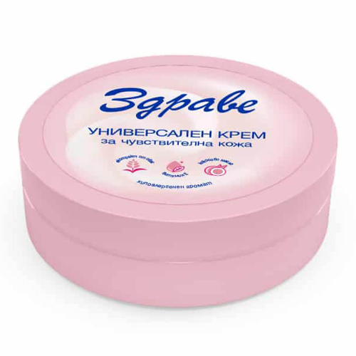 Крем ЗДРАВЕ Хидратиращ Универсален 145гр Розов 1