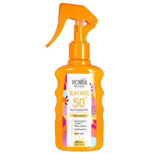 Слънцезащитно Мляко VICTORIA BEAUTY Sun Kiss SPF50 200мл 1