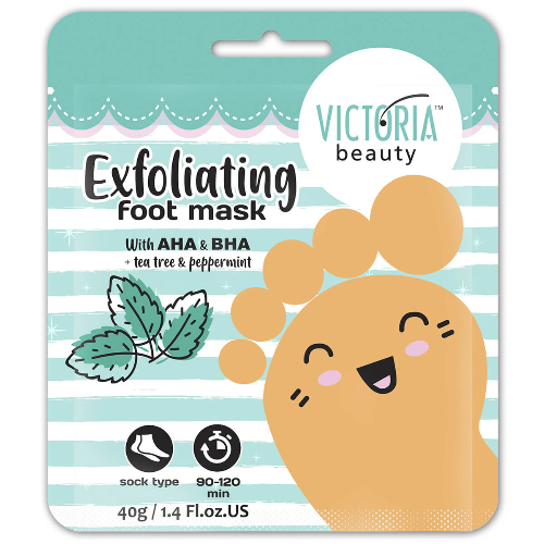 Ексфолиращи Чорапи VICTORIA BEAUTY с Чаено Дърво и Мента 40гр 1