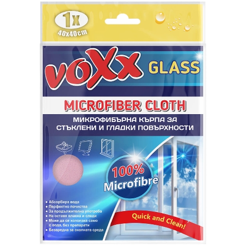 Микрофибърна Кърпа VOXX за Стъкла 40х40см 1