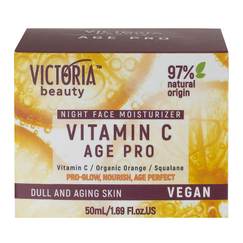 Нощен Крем за Лице VICTORIA BEAUTY Age Pro с Витамин C 50мл 1