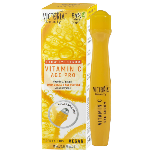 Околоочен Серум Ролер VICTORIA BEAUTY Age Pro с Витамин C 15мл 1