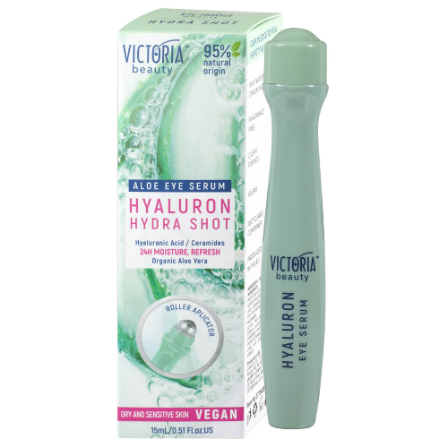 Околоочен Серум Ролер VICTORIA BEAUTY Hydra Shot с Хиалурон 15мл 1