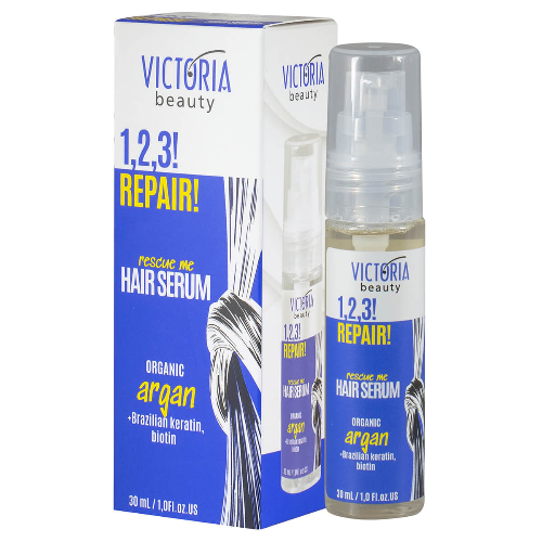 Серум за Увредена Коса VICTORIA BEAUTY 1,2,3! Repair! с Арган 30мл 1