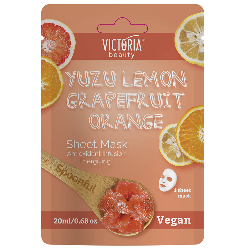 Шийт Маска VICTORIA BEAUTY Spoonful с Лимон Юзу 20мл 1