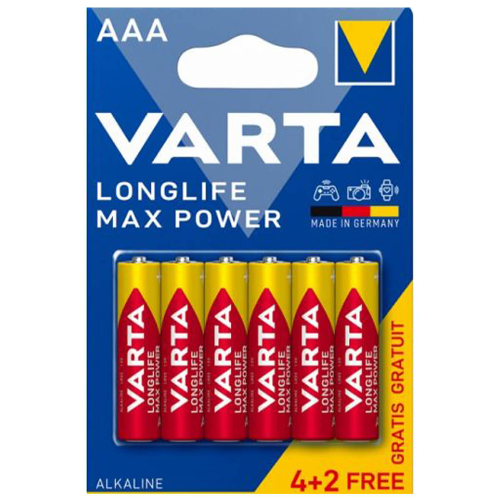 Алкални Батерии VARTA MAX POWER AAA 4+2бр 1