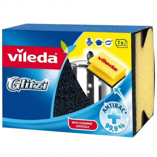 Домакинска Гъба VILEDA GLITZI Антибактериална 1