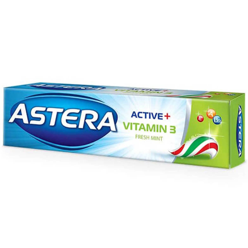 Паста за Зъби ASTERA ACTIVE + Vitamin 3 100мл 1