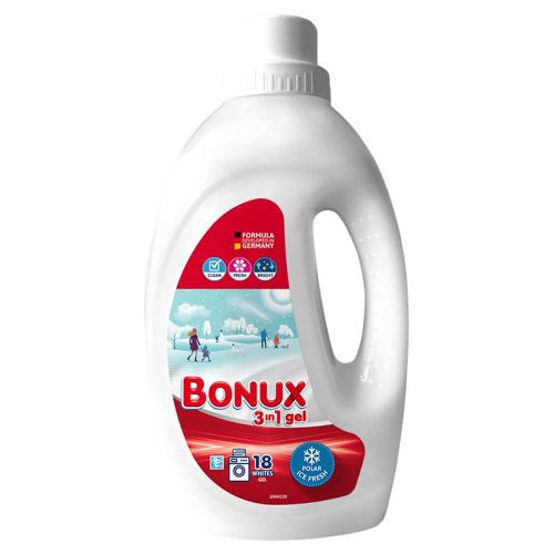 Течен Препарат за Пране BONUX Ice Fresh 900мл 18п 1