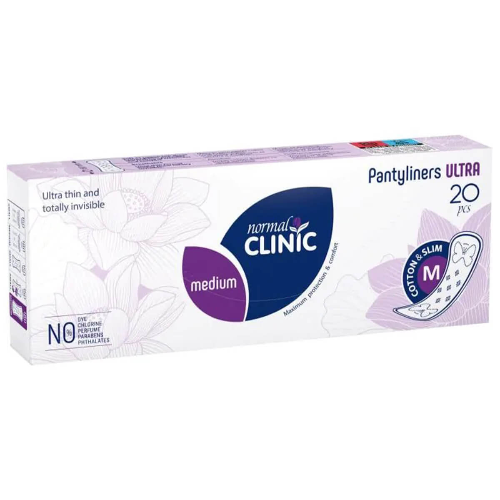 Ежедневни Дамски Превръзки NORMAL CLINIC Cotton 180мм 20бр 1