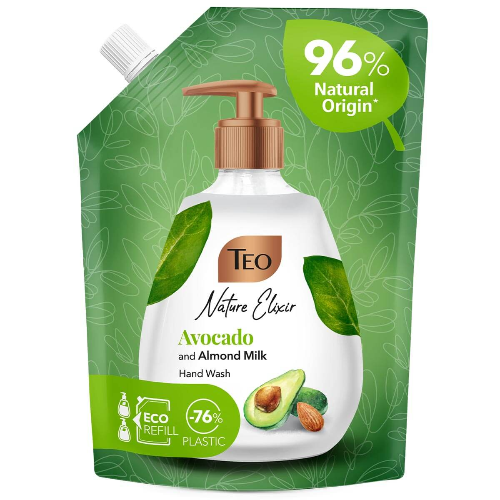 Течен Сапун Пълнител TEO NATURE ELIXIR Avocado 500мл 1