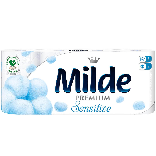 Тоалетна Хартия MILDE Sensitive 8бр 1