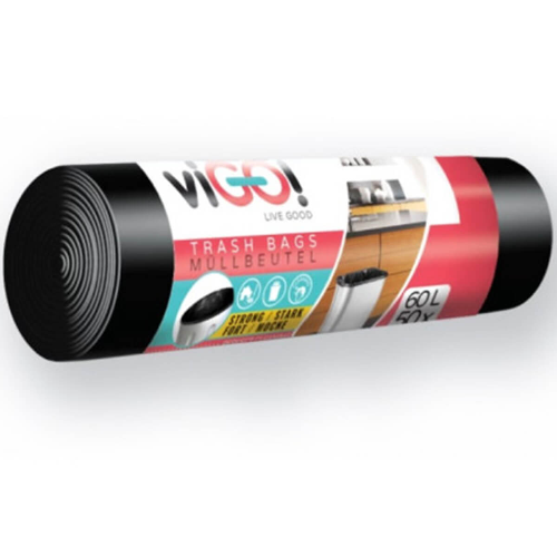 Торби за Смет VIGO! Standard Black 60л HD 50бр 6mkr 1