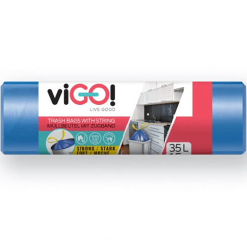 Торби за Смет VIGO! Standard Blue 35л с Връзка HD 15бр 1