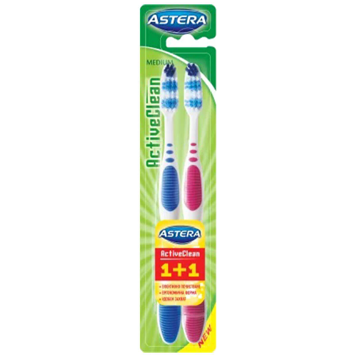 Четка за Зъби ASTERA Active Clean 1+1 1