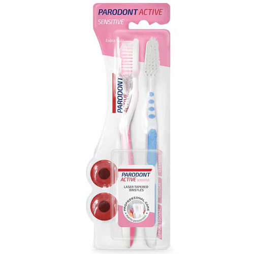 Четка за Зъби ASTERA Parodont Active Sensitive Medium 1+1 1