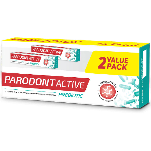 Паста за Зъби ASTERA Parodont Active Prebiotic 1+1 2х75мл 1