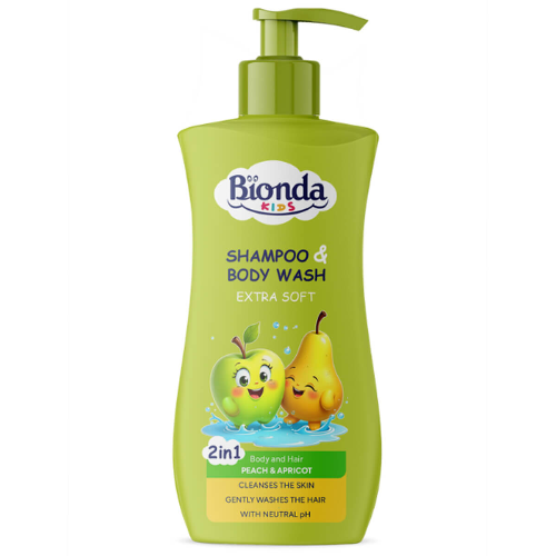 Шампоан и Душ Гел BIONDA KIDS Ябълка и Круша 500мл 1
