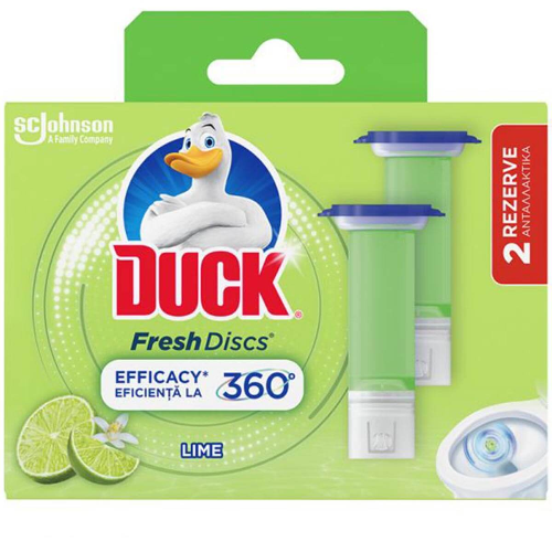 Тоалетно Пате DUCK Свеж Диск Пълнител Лайм 2х36мл 1
