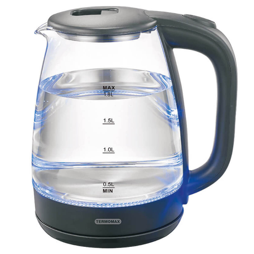 Кана Електрическа TERMOMAX TK3066, 1500W, 1,8л, Стъклена 1