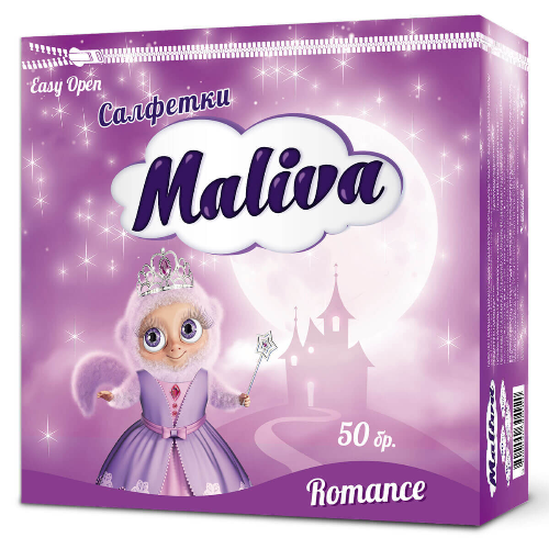 Салфетки MALIVA Romance 33х33 50бр 1