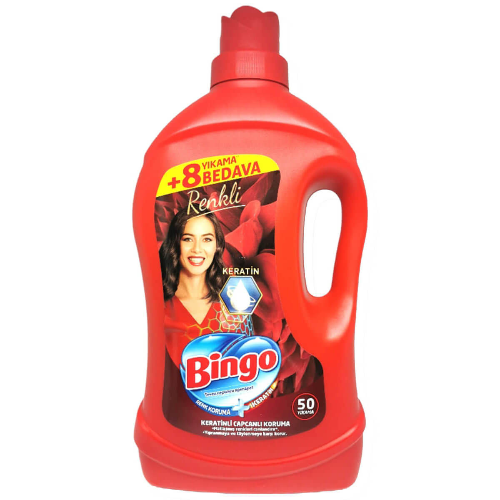 Течен Препарат за Пране BINGO All Colors 50 пранета 3л 1