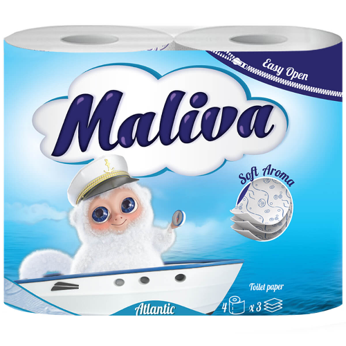 Тоалетна Хартия MALIVA Atlantic 4бр 1