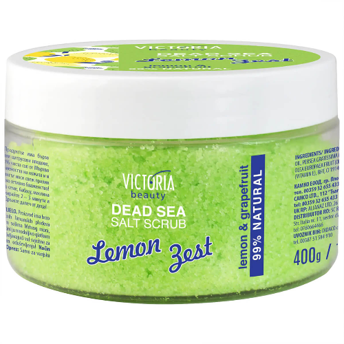 Скраб за Лице и Тяло VICTORIA BEAUTY Dead Sea Лимон 400гр 1