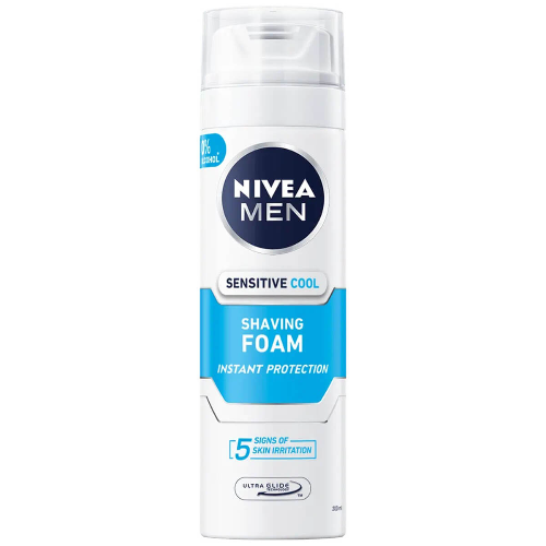 Пяна за Бръснене NIVEA MEN Sensitive Cool 200мл Бяла Светло Син 1