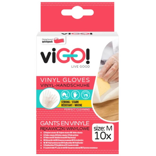Домакински Ръкавици VIGO! Standard Винил M 10бр 1