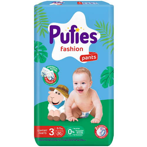 Памперс Гащички PUFIES Pants MP 3 Midi (6-11кг) 50бр 1
