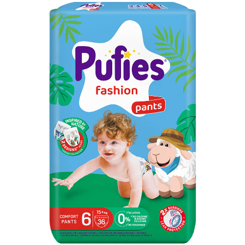 Памперс Гащички PUFIES Pants MP 6 Extra Large (15+кг) 36бр 1