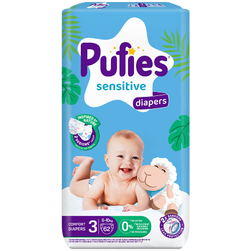 Памперс PUFIES Pants MP 3 Midi (6-10кг) 62бр 1