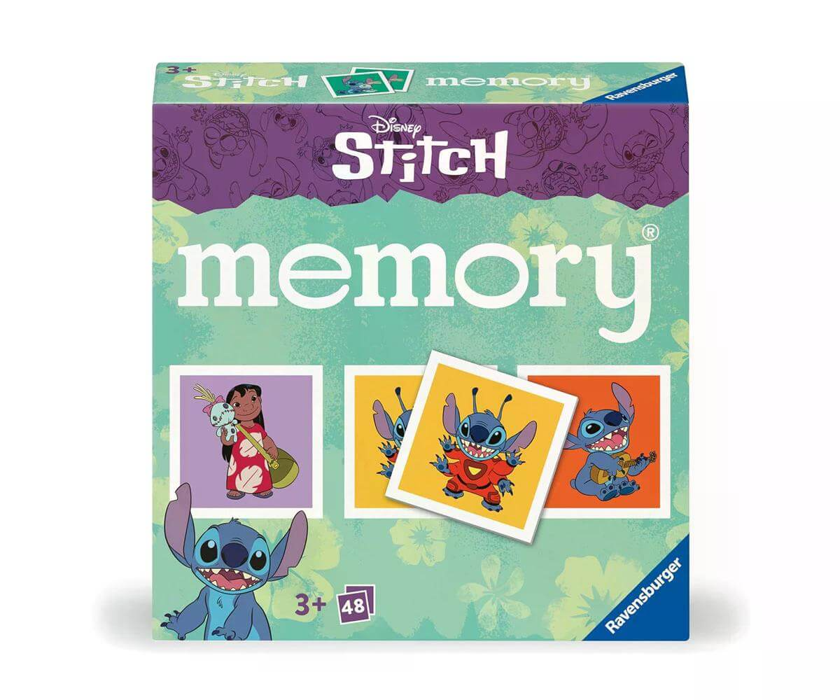 Ravensburger - Настолна игра Мемори 48 карти - Дисни Стич 1
