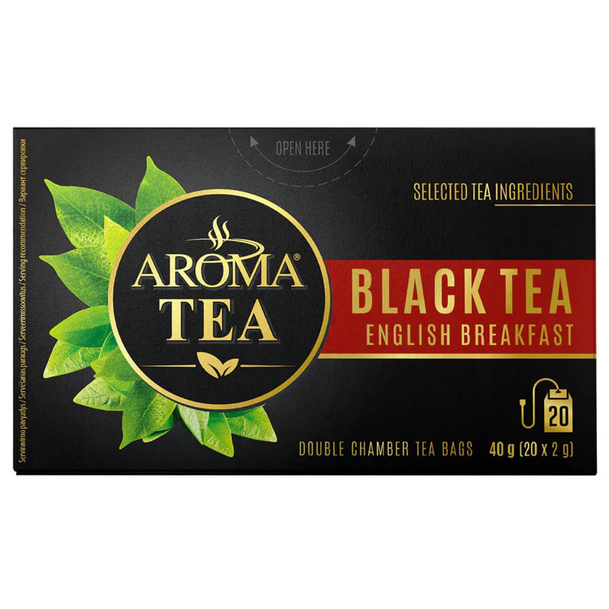 Чай AROMA Gold Черен Английска Закуска кутия 20бр 40гр 1