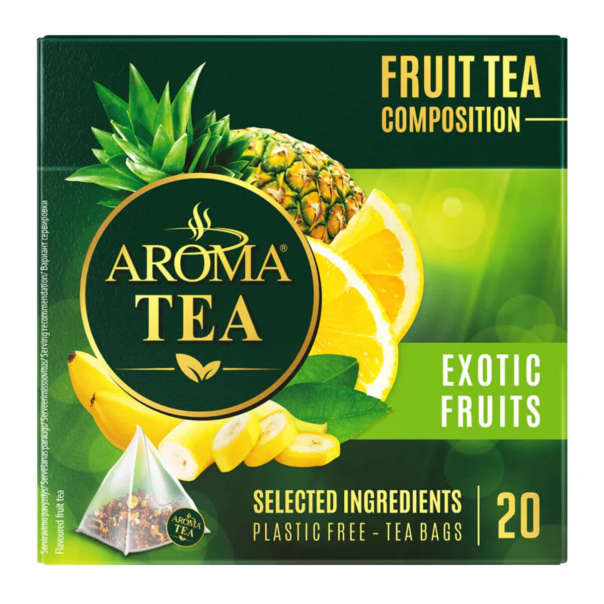 Чай AROMA Gold Плодов Екзотичен Плод кутия 20бр 40гр 1