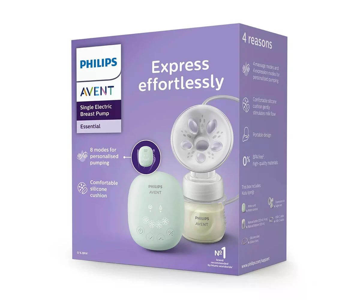 Единична електрическа помпа Philips-Avent Essential, базова, 4 + 4 функции 1