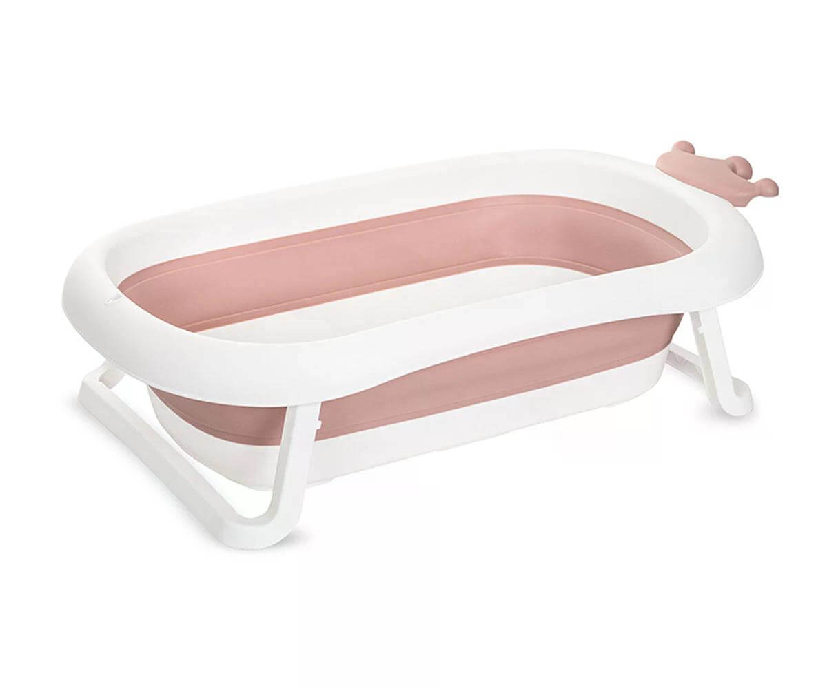 Lorelli Bath Сгъваема вана с оттичане 83см Royal nordic pink -M 1