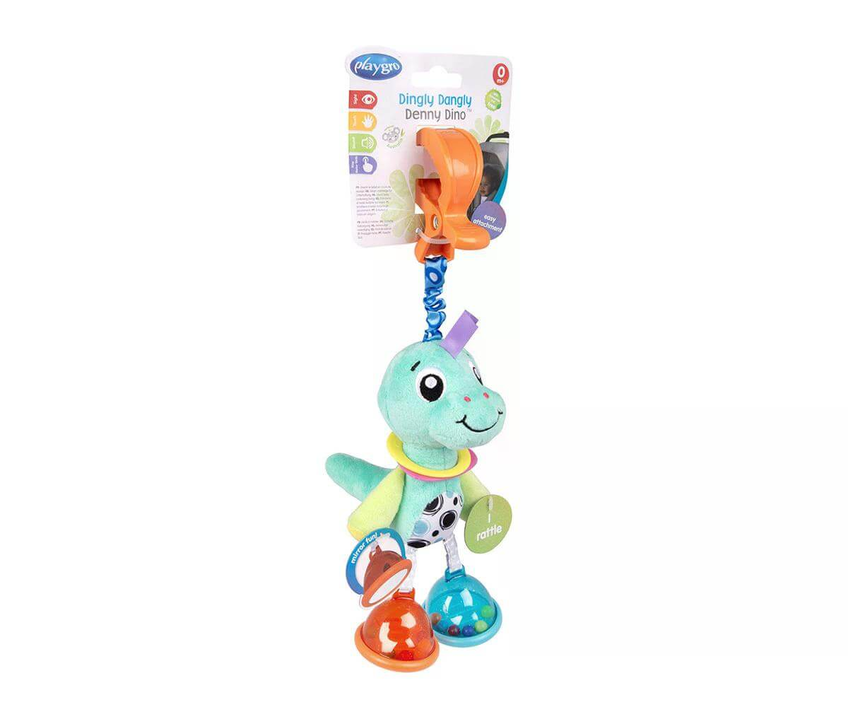 Playgro - Висяща играчка динозавър Дени, 0м+ 1