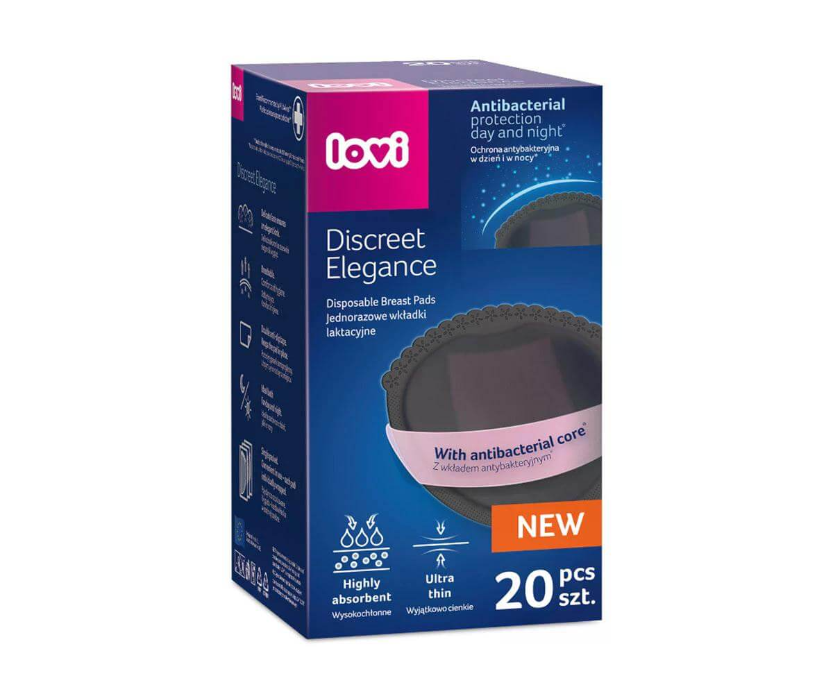 Подплънки за кърма Lovi Discreet Elegance, черни, 20 броя 1
