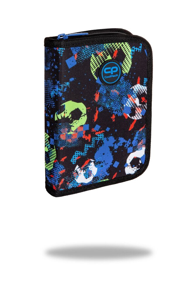 Ученически несесер с един цип COOLPACK - CLIPPER - FOOTBALL BLUE 1